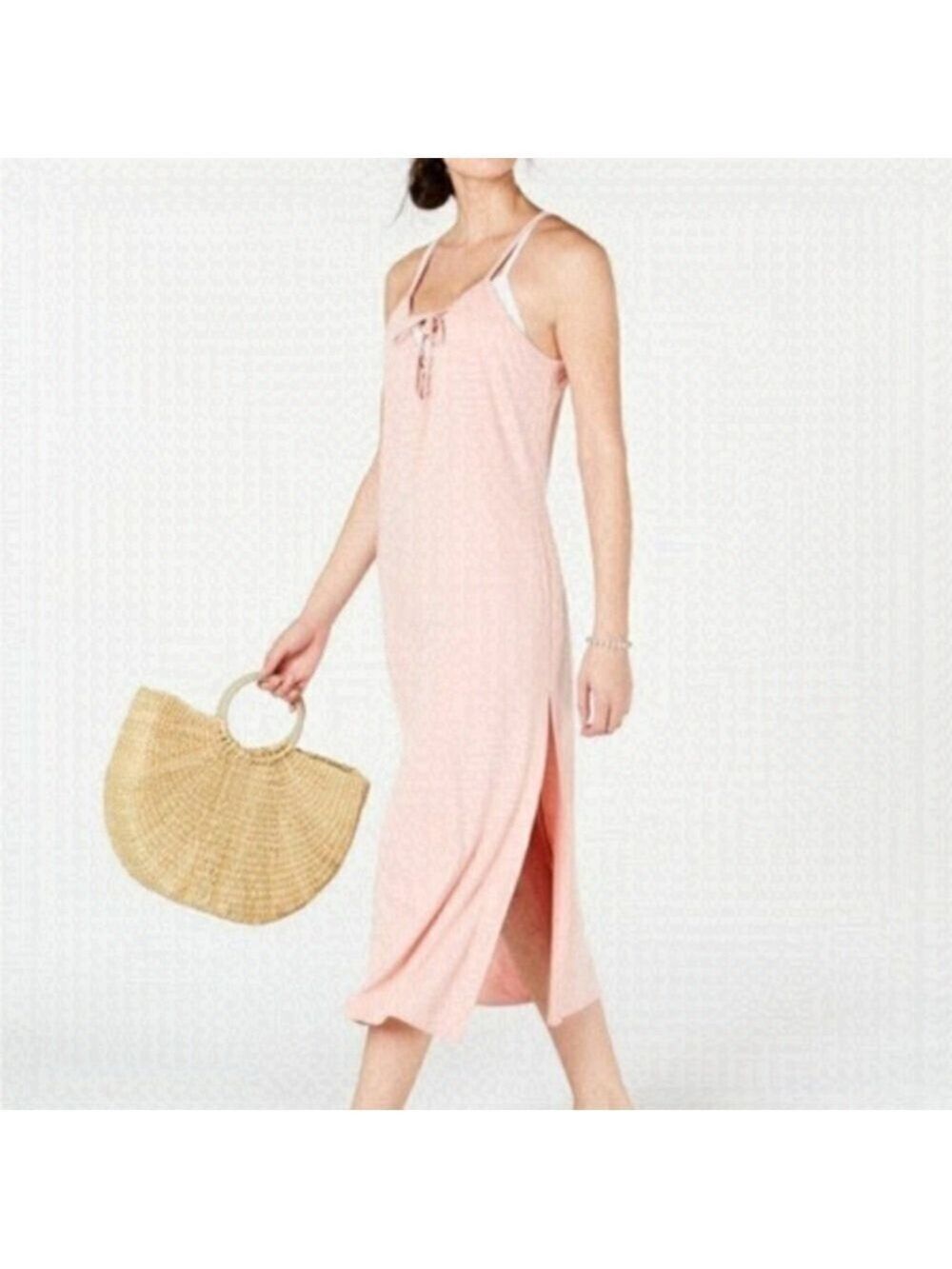 NWT Miken Lace-Up Swim Cover-up Dress